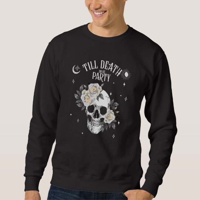 Gothic Witchy Tarot Celestial Bachelorette Matchin Sweatshirt (Vorderseite)