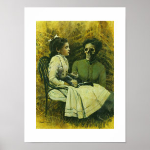 Gothic Wolf Child Fine Art Print Poster