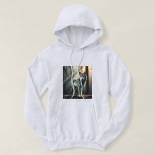 Gothic Wolf Mondlicht-Ölgemälde-Hoodie  Hoodie