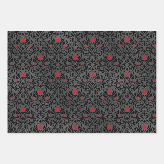 Gothic Wrapping Paper Collection Geschenkpapier Set (Vorderseite)
