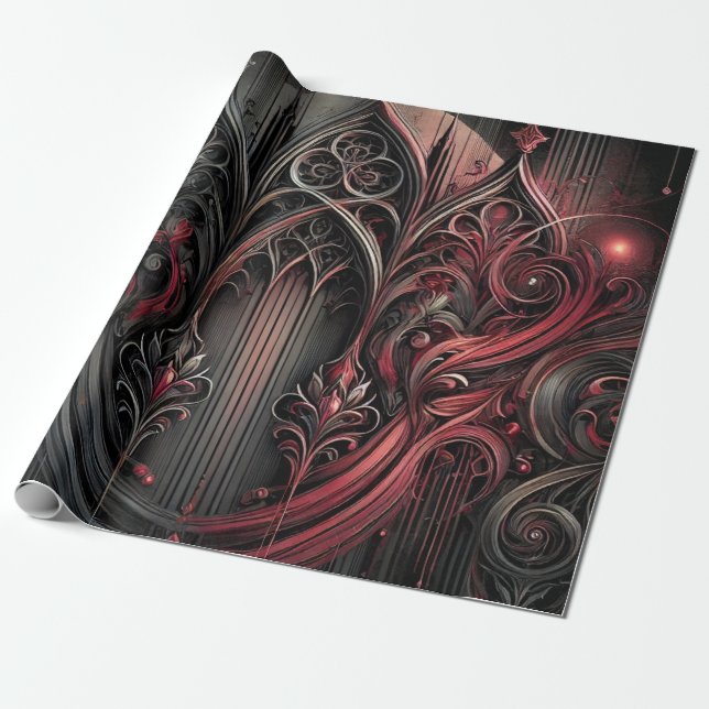 Gothic Wrapping Paper Geschenkpapier (Ungerollt)