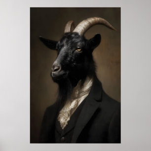 Gothic-Ziegen-Kunstposter viktorianische dunkle Ak Poster
