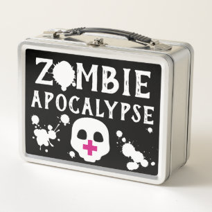 Gothic Zombie Apokalypse Emo Medical Kit Metall Lunch Box