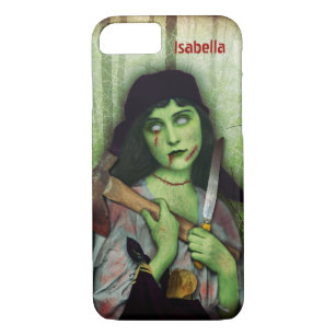 Gothic Zombie Girl Halloween Horror Name Case-Mate iPhone Hülle