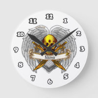 Gothik-Schädel Krieger Uhr