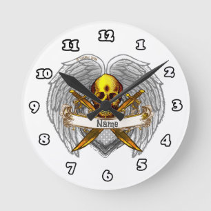 Gothik-Schädel Krieger Uhr