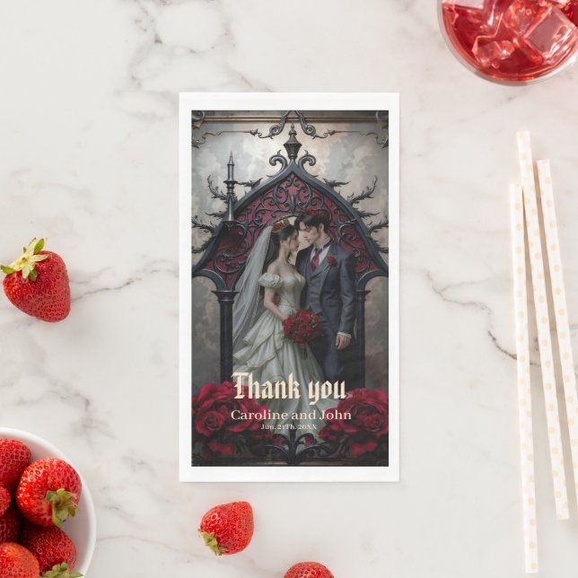 Gothische ewige Liebe  Serviette (Beispiel)