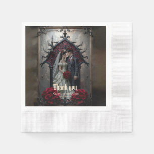 Gothische ewige Liebe Serviette