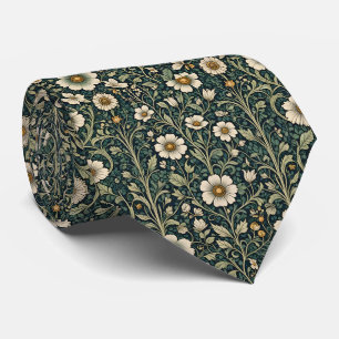 Gothische Gänseblümchen Vintage Romantisches Blume Krawatte