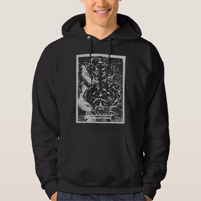 Gothische Grunge Emo Punk Illustrationsdesign Hoodie (Vorderseite)