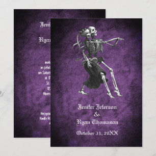 Gothische Halloween-Hochzeitseinladung Einladung