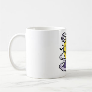 Gothische Halloween-Kunst mit Fledermäusen und Win Kaffeetasse