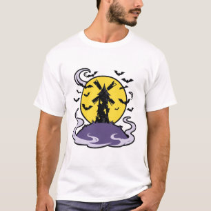 Gothische Halloween-Kunst mit Fledermäusen und Win T-Shirt