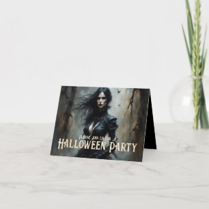 Gothische Halloween-Mystery-Nacht-Einladung Karte