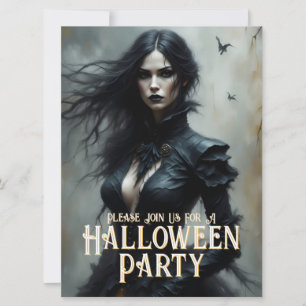 Gothische Halloween-Nacht des Geheimnisses Einladu