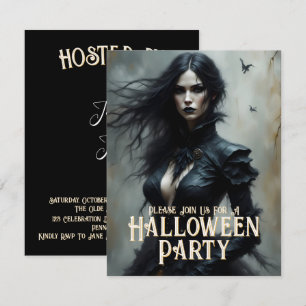 Gothische Halloween-Nacht des Geheimnisses Einladu