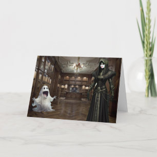 Gothische Halloween-Party-Einladung. Karte