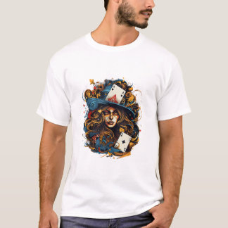 Gothische Kartenspiele spielen T-Shirt