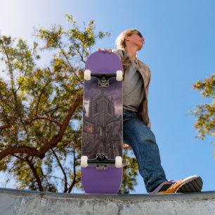 GOTHISCHE KASTLE LILA SKATEBOARTEN SKATEBOARD