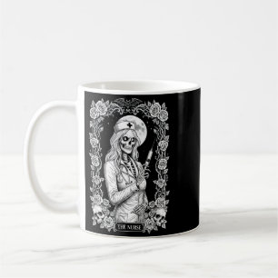 Gothische Krankenschwester Skelett Dunkle Medizin Kaffeetasse