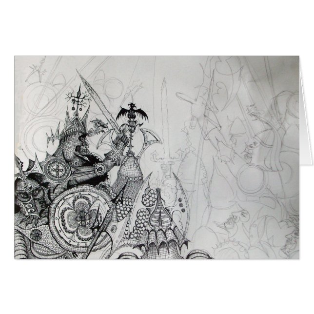 GOTHISCHE KRIEGER, Barbarische Ritter, Fantasie (Vorderseite (Horizontal))