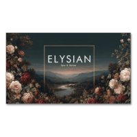 Gothische melancholische Rosenflusslandschaft Gold