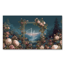 Gothische melancholische Rosenflusslandschaft Gold