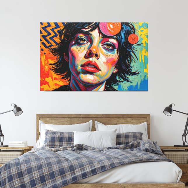 GOTHISCHE ÖDNIS 26 LEINWANDDRUCK (Insitu (Schlafzimmer))