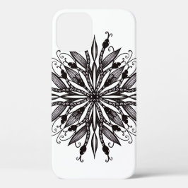 Gothische Schlange Mandala Tattoo Schwarz und Weiß Case-Mate iPhone Hülle
