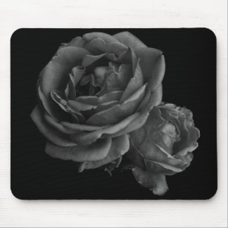 Gothische schwarze Rosen Mousepad