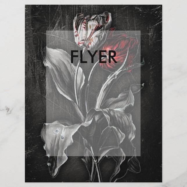 Gothische Tulpen Flyer (Vorne)