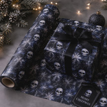 Gothische Weihnachts-Schädel Gruselig