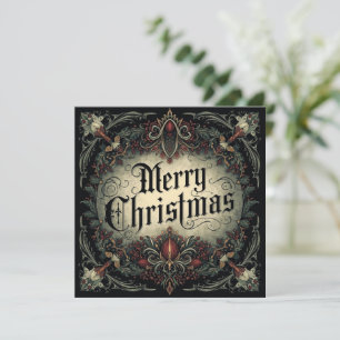 gothische Weihnachtskarte Karte