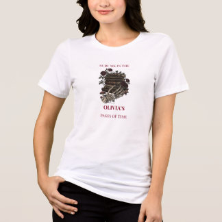 Gothischer Botanischer Skelett-Einzelname-Buch Tri-Blend Shirt