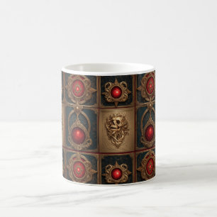 Gothischer Buchdeckel Kaffeetasse