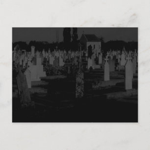 Gothischer Friedhof Halloween Friedhof Grabsteine Postkarte