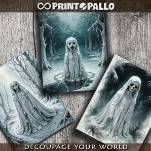 Gothischer Geist eines Kindes, der in unsere Welt  Geschenkpapier Set