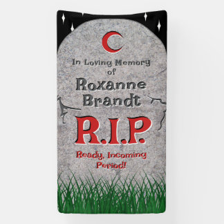 Gothischer Grabstein zur ersten Periode RIP Banner