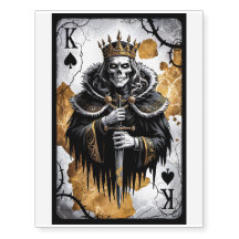 Gothischer König der Pik-Schädel-Kunst