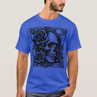 gothischer Metallschädel T-Shirt