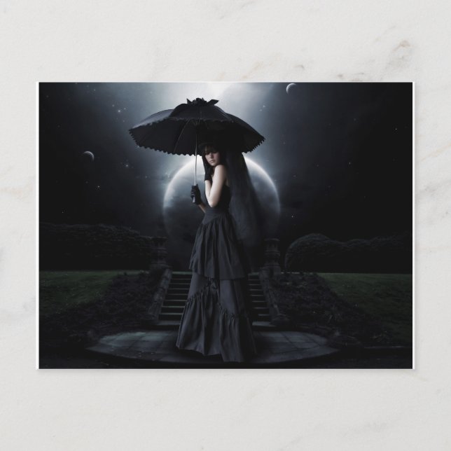 Gothischer Mond Postkarte (Vorderseite)