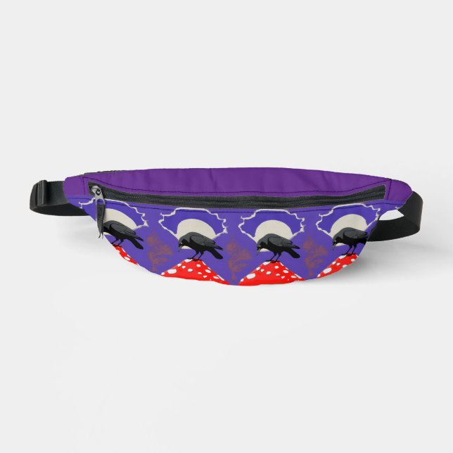 Gothischer Mystik-Rabe Bauchtasche (Vorderseite)