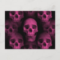 Gothischer Punk, gürmisch-rosa niedlicher Schädel