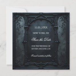 Gothischer quadratischer Rahmen Save The Date