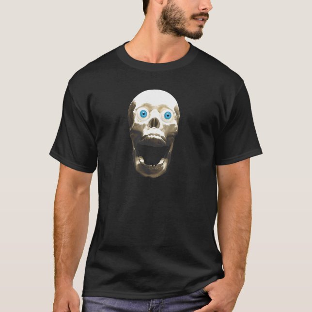 Gothischer Schädel - Halloween-Horror T-Shirt (Vorderseite)