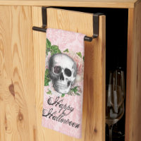 Gothischer Schädel mit Rose Halloween