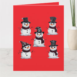 Gothischer Schneemann Karte
