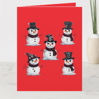 Gothischer Schneemann Karte
