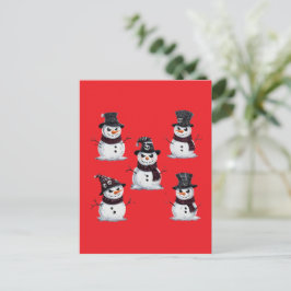 Gothischer Schneemann Postkarte