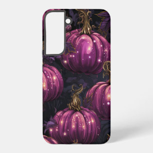 GOTHISCHER SCHWARZ MIT DUNKEN LILA PUMPKINEN SAMSUNG GALAXY HÜLLE